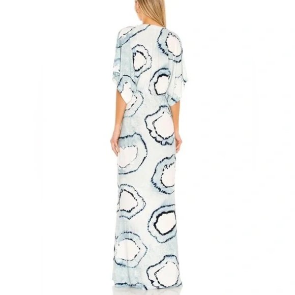 Norma Kamali Obie Gown in Blue Tie Dye | New never worn! - Picture 2 of 7